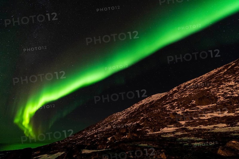 Northern Lights (Aurora borealis), Söröya, Finnmark, Norway, December 2018