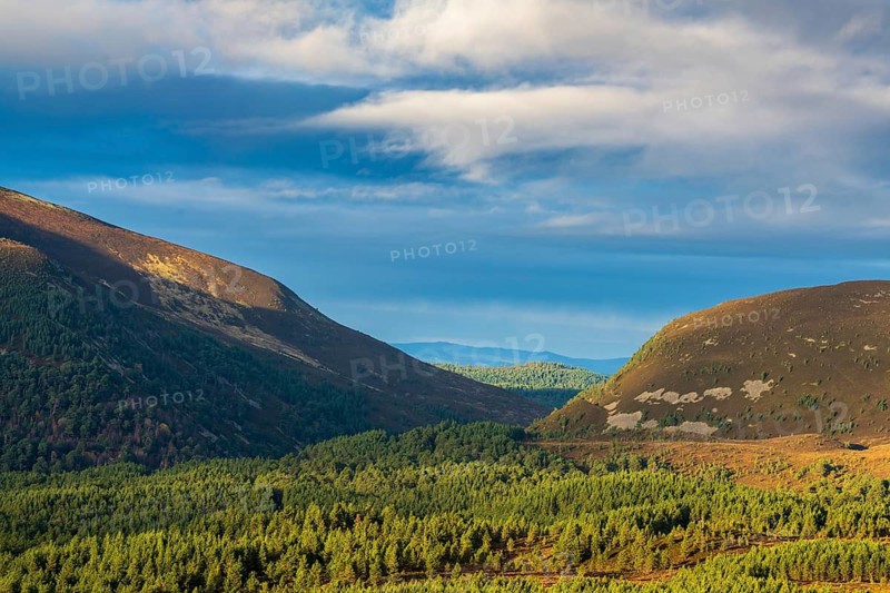 View from Cairngorm Mountain in the Hihglands in Scotland, Aviemore, Scotland, Great Britain