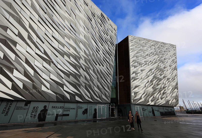 Titanic Museum in Belfast, Northern Ireland, The Titanic Belfast is a visitor attraction that opened in 2012 and is a monument to Belfast's maritime heritage on the site of the former Harland & Wolff shipyard in the Titanic district of the city where the RMS Titanic was built