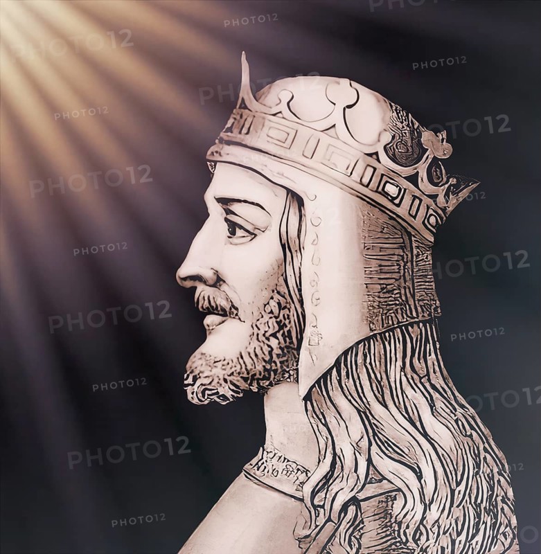 Theodoric the Great, Flavius Theodericus Rex, ca 454-526, king of the Ostrogoths from the Amali family, regent of the Visigoths and Italy, digitally edited
