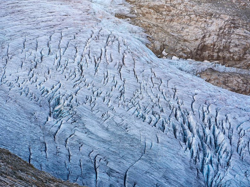 Spaltenreicher Glacier, Venedigerkees, Venice Group, Hohe Tauern National Park, Province of Salzburg, Austria