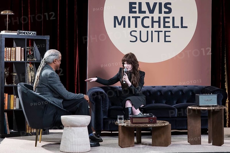 Sophie Thatcher talking to Elvis Mitchell in The Elvis Mitchell Suite during the 79th Cannes International Film Festival. The 79th Cannes International Film Festival will take place from May 12 to 23, 2026