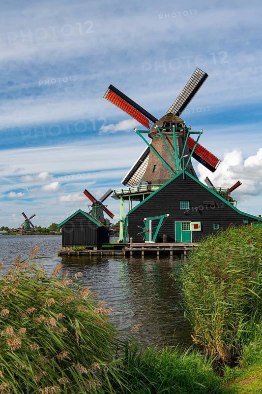 Windmill Museum, Zaanse Schans, Zaanstad, North Holland, Netherlands