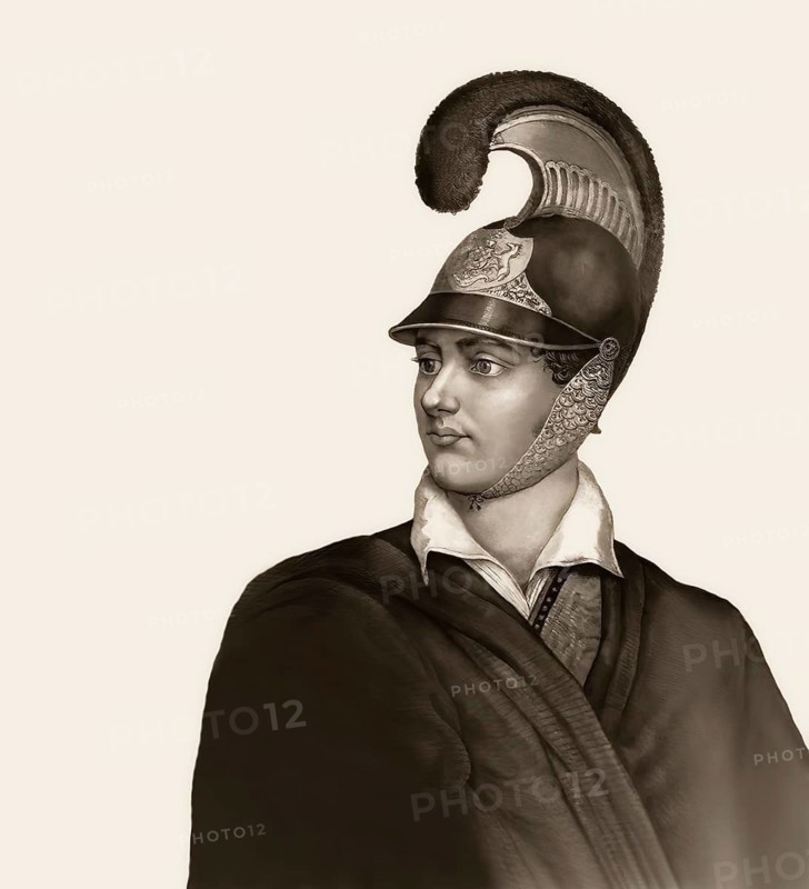 George Gordon Noel Byron, 6th Baron Byron of Rochdale, 1788, 1824, British poet, digital edited
