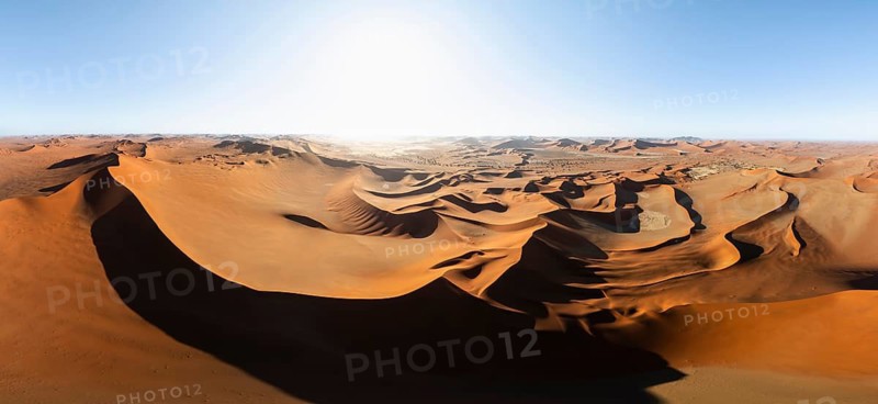 Aerial view, Dramatic sand dunes in the Namib Desert, Namib Naukluft Park, Namibia