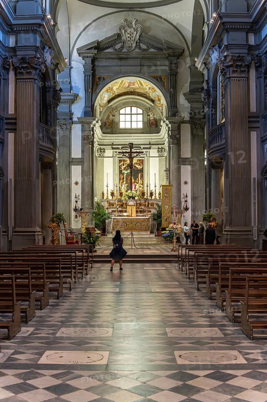 St. George and Holy Spirit at Costa, small church in Florence, Tuscany, Italy