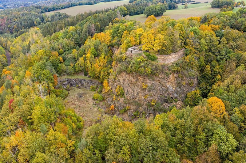 Reichenfels Castle Ruins, Reichenfels, Thuringia, Cultivated Landscape, Landscape, Landscape, Quarry, Quarry, Quarry, Vogtland