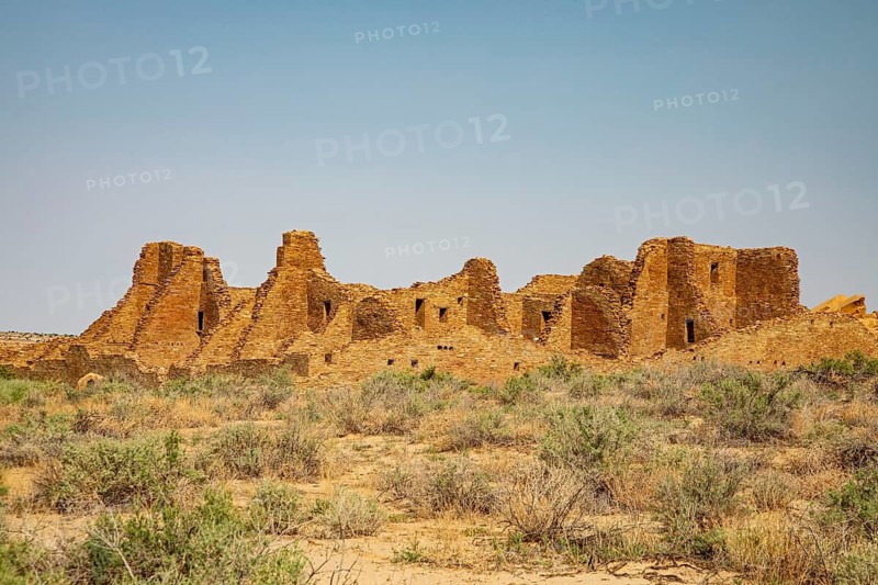 Pueblo Bonito at Chaco Culture National Historical Park in New Mexico. The park preserves the remnants of the Chacoan culture that thrived here from the mid 800s to the late 1100s. Many supporters of the Park are opposing the Trump Administration's plan to remove a buffer zone that prohibits drilling and mineral mining around the site