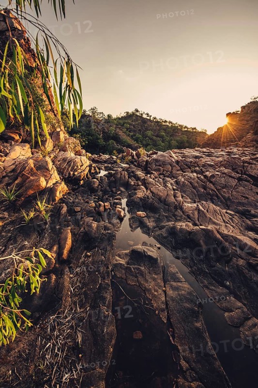 Sunrise Edith Falls in northern Australia, Australia