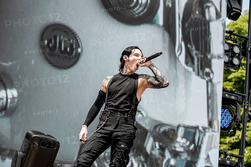 Andrew Andy Biersack, singer of Black Veil Brides live at Rock im Park on Zeppelin Field in Nuremberg on 06.06.2026
