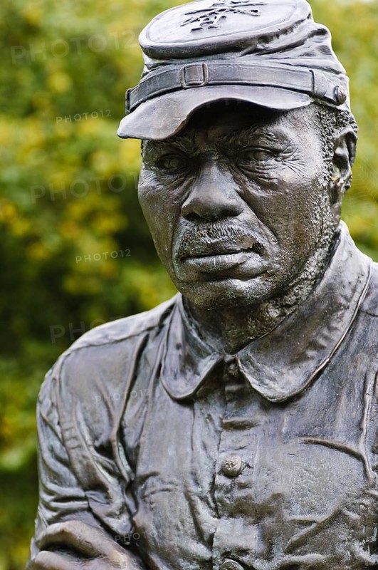Black Buffle Soldiers Monument at the Frontier Army Museum Fort Leavenworth, Kansas