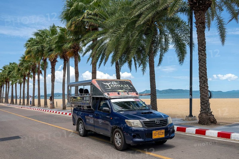 Jomtiensaineung Road Baht-Bus, Jomtien, Thailand