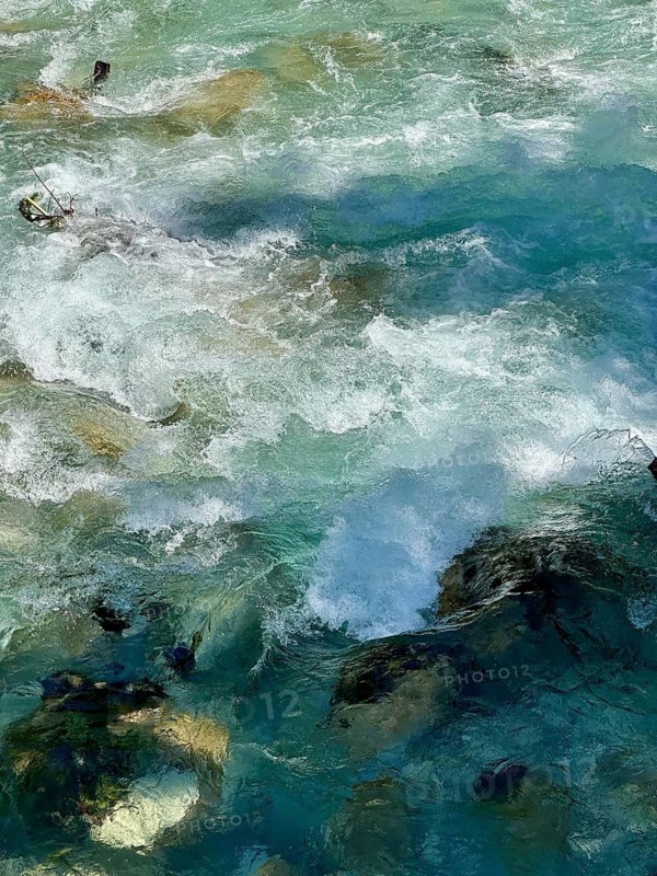 Sparkling water, Isar, Scharnitz, Isarwinkel, Upper Bavaria, Germany