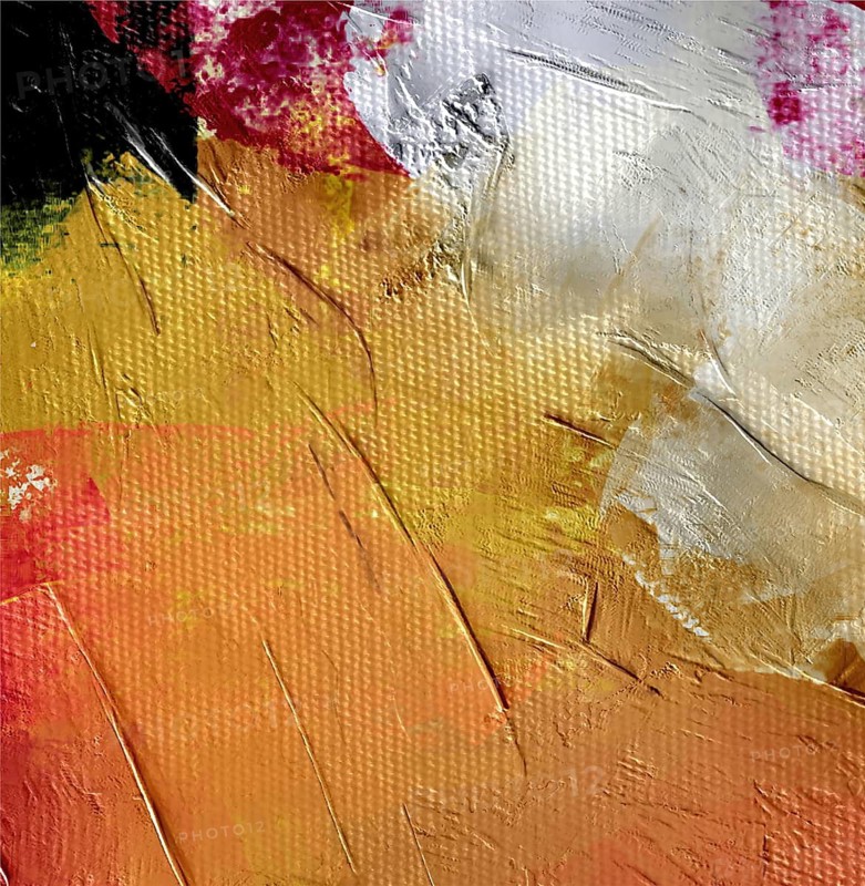 Versatile digital painting resource featuring vibrant orange and pink hues on canvas texture
