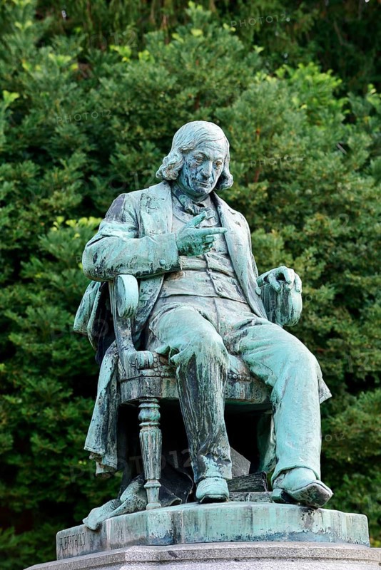 Gustav-Adolf Hirn monument by Frederic-Auguste Bartholdi, Colmar, Haut-Rhin, Alsace, Grand Est, France