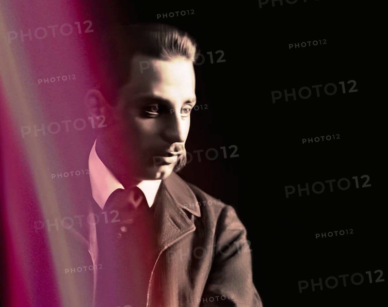 Portrait of Rainer Maria Rilke, 1875 – 1926, Austrian poet and novelist, digitally edited