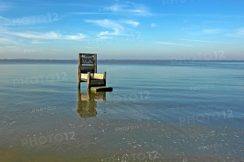 Port of Dangast with Kaiser Butjatha, East Frisia, Lower Saxony, Federal Republic of Germany