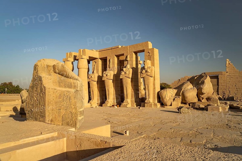 Ramesseum, mortuary temple of Ramesses II in the Theban necropolis near Luxor, Egypt
