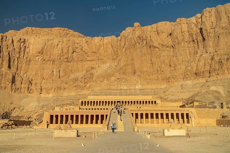 Mortuary temple of Hatshepsut and Mentuhotep II in Deir el-Bahari, Thebes West near Luxor, Egypt