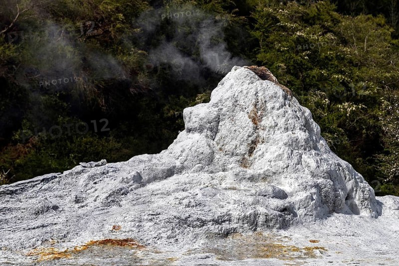 The Lady Knox Geyser is a geothermal feature in Wai-O-Tapu Thermal Wonderland near Rotorua, New Zealand, that erupts daily. Named after Lady Constance Knox, the wife of a former Governor of New Zealand
