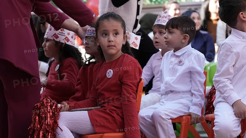 Children celebrate the 102nd anniversary of the Republic Day of Turkey, a national holiday commemorating October 29, 1923, when Mustafa Kemal Atatürk proclaimed the foundation of the Republic of Turkey. Gaziantep, Turkey – October 29, 2025, Gaziantep, Gaziantep, Turkey