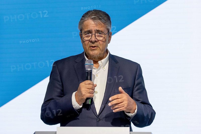 Sigmar Gabriel, Chairman of the Atlantik-Brücke and former Vice-Chancellor, at the SACEUR discussion organised by the Atlantik-Brücke – International Aerospace Exhibition (ILA), Berlin ExpoCenter Airport, Schönefeld, 11 June 2026