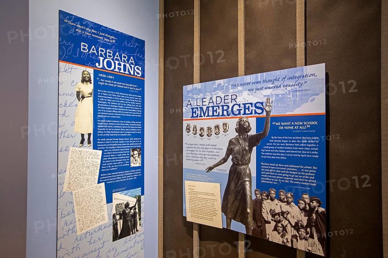 Farmville, Virginia - The Robert Russa Moton Museum. High school students went on strike here in 1951, protesting their segregated and unequal school. The students became plaintiffs in the 1954 Brown v. Board of Education Supreme Court decision that outlawed segregated public schools. (For editorial use only.)