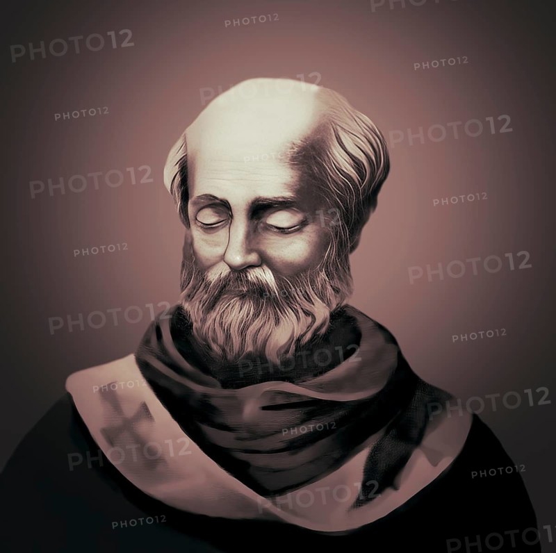 Pope Agatho, Saint Agathon or Agatone, bishop of Rome from 27 June 678 until his death in 681, digitally edited
