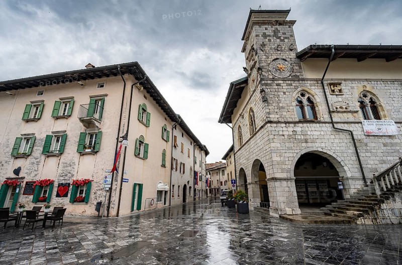 Historic Town Hall in Piazza Municipio, Old Town, Venice, Friuli-Venezia Giulia, Italy