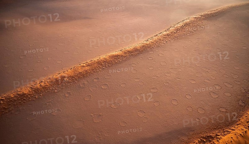 Sandy desert with Fairy Circles, circular areas, aerial view, Namib Desert, Namib Naukluft Park