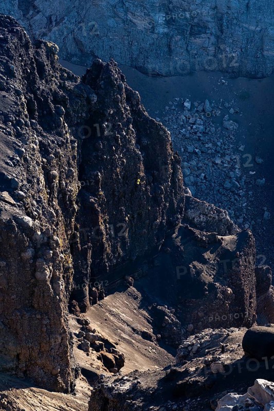 Hoyo Negro volcano crater. Ruta de Los Volcanes, La Palma, Canary Islands, Spain