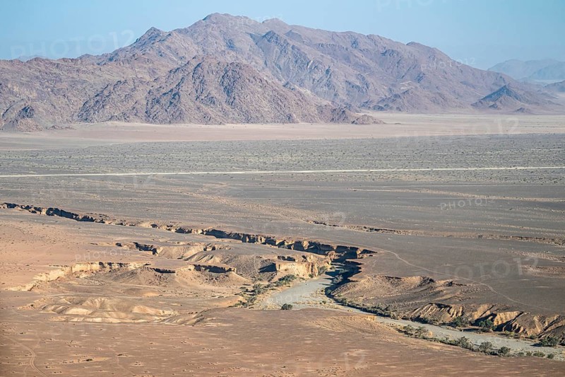 Aerial view of Sesriem Canyon, Namib-Naukluft Park, Namibia