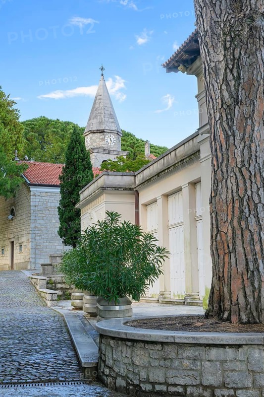 Church of Saint Jacob, a baroque structure located in the center of Opatija, Croatia
