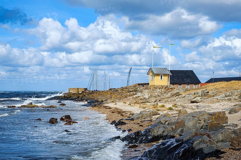 Torekovs Lotshus, the old historic pilot house from 1878 on the coast in Torekov, Skåne, Sweden. Torekovs Lotshus, the old historic Pilot House dating from 1878, situated on the coast in Torekov, Scania, Sweden