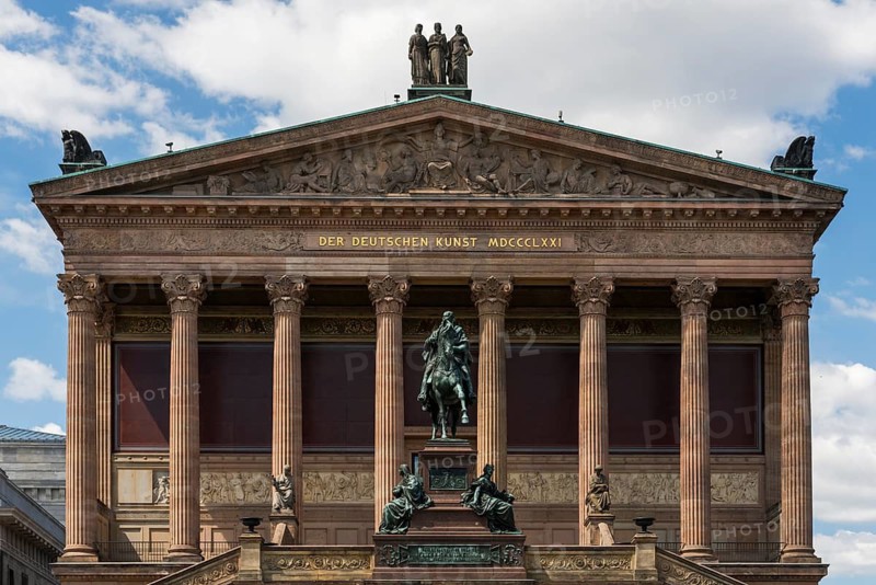The Old National Gallery on Museum Island in Berlin