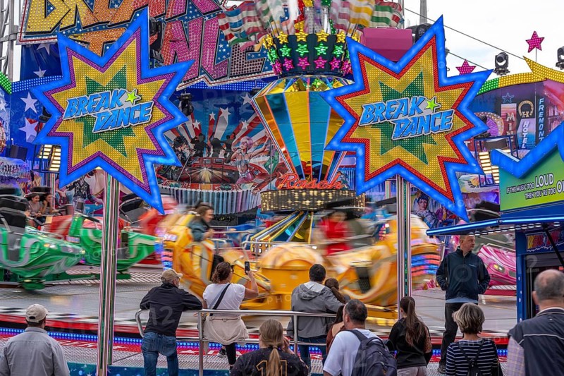 Breakdance No.1, Rheinkirmes in den Rheinwiesen in Düsseldorf-Oberkassel, North Rhine-Westphalia, Germany