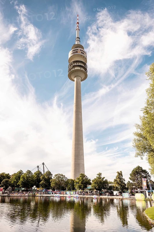 Olympic Tower at the Superbloom Festival in Munich's Olympic Park on 29.08.2026