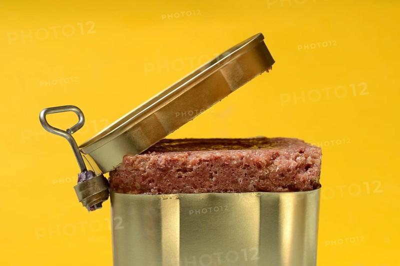 Canned corned beef, beef