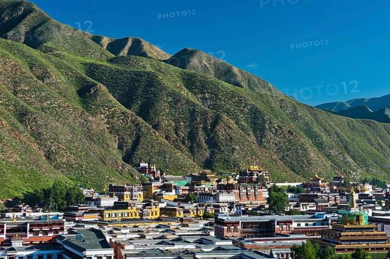 Labrang Tibetan Buddhist Monastery, Xiahe, in Gannan Tibetan Autonomous Prefecture, Gansu Province, China
