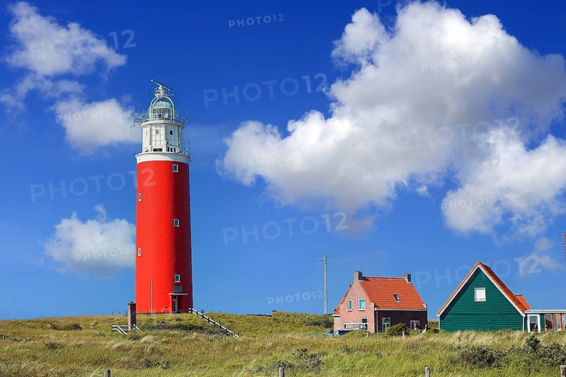 Red Lighthouse, West Frisian Islands, Texel, Texel Island, Friesland, Netherlands