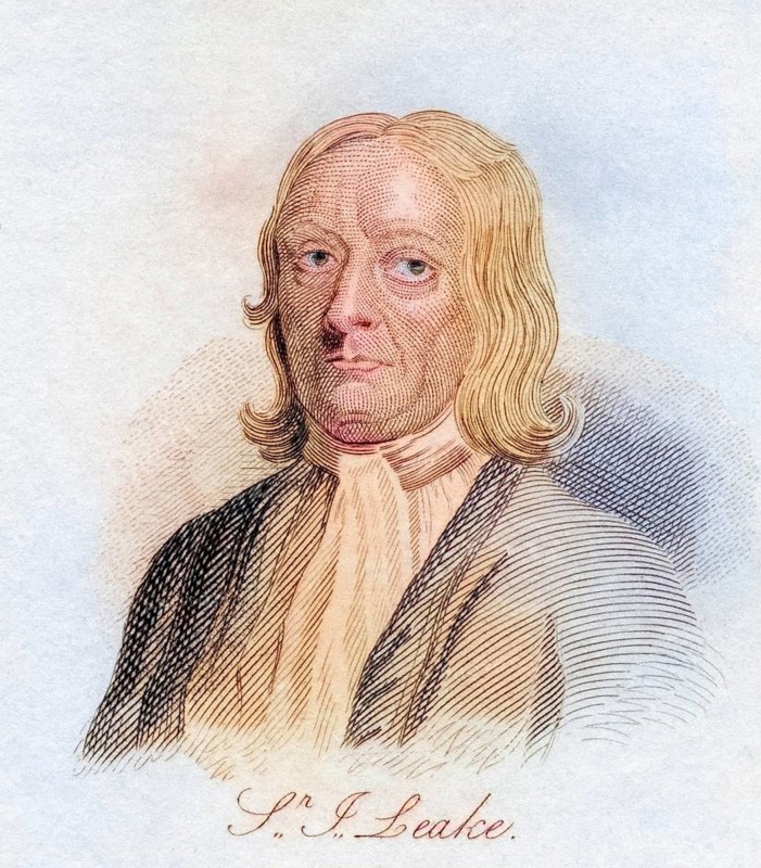 Sir John Leake 1656, 1720, English admiral. From the book Crabbs Historical Dictionary published 1825, Historical, digitally restored reproduction from a 19th century original, Record date not stated