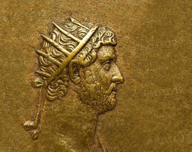Hadrian or Publius Aelius Hadrianus Augustus, 76 - 138, Roman emperor, digitally edited