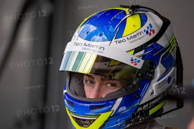 10 May 2024, Hockenheimring Germany : Close-up of Spanish racing driver Alba Vazquez shortly in front of getting into the cockpit (GT Open)