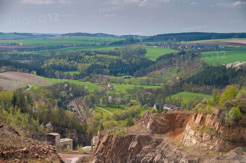 Germany, Greiz, Thuringia, Thuringia, cultivated landscape, spring, rock mining, cultural landscape, landscape, quarry, spring, quarry, quarry, quarry, quarry