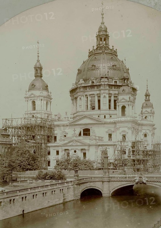 Berlin, Mitte, Berlin Cathedral, in front of completion, Spree, Schlossbrücke, architect, Julius Raschdorff, photo Otto Raschdorff, 1904