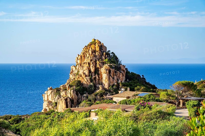 Small village on the Costa Paradiso on a sunny day, Sardinia, Italy
