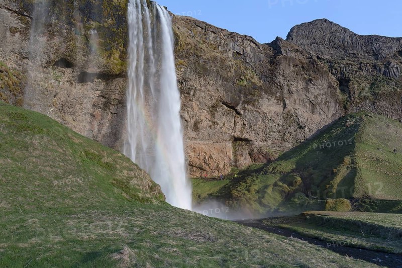 Seljalandsfoss, most popular waterfall, located in southern iceland
