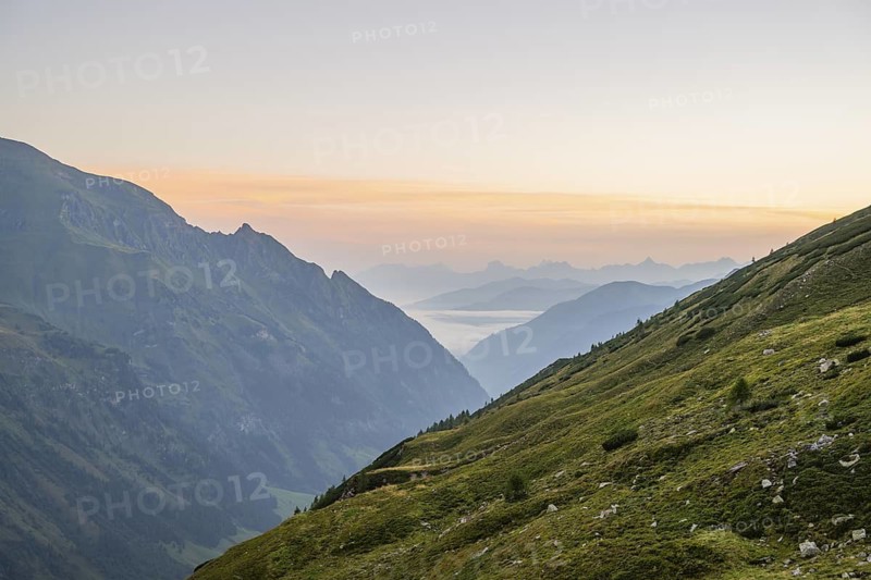 Sunrise in the Mountains at Hochalpenstraße, Pinzgau, Salzburg, Austria