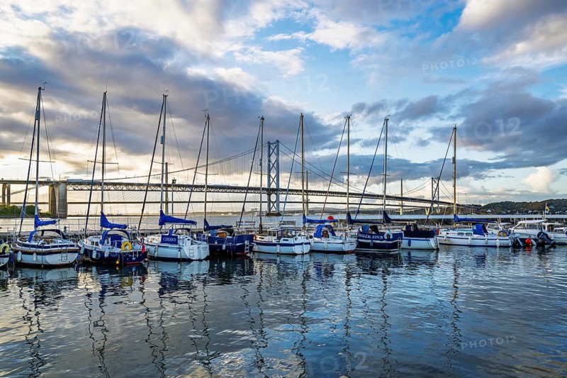 Forth Bridge, Queensferry Crossing, Forth Estuary, Scotland, UK