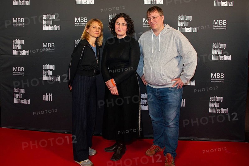 Feature film jury: Christina Grosse, Mariam Shatberashvili, Christoph Hochhäusler, MAMBO MATERNICA, photo call for the premiere and festival opening, attention Berlin film festival, Colosseum, Berlin, 15.04.2026